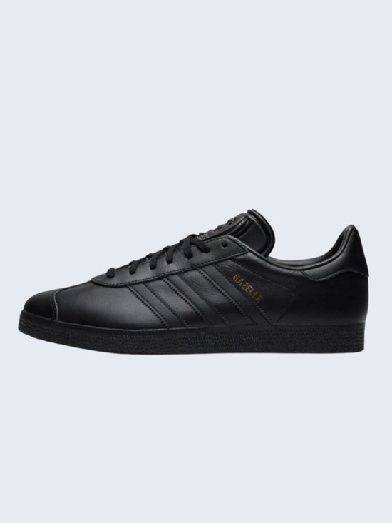 Adidas Men’s Gazelle Leather Sneakers Black/Gold Accent Size-10 NWT main image 7